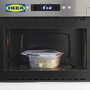 IKEA 365+ Tempat Makanan 750mL Dengan Tutup Persegi Set Isi 3pcs