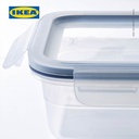 IKEA 365+ Tempat Makanan 1L Dengan Tutup Plastik Set Isi 3pcs