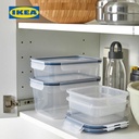 IKEA 365+ Tempat Makanan Dengan Tutup Plastik Set Isi 4pcs