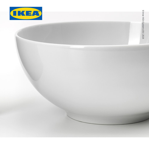 IKEA 365+ Mangkok Makan Tepi Bulat Putih 13 cm