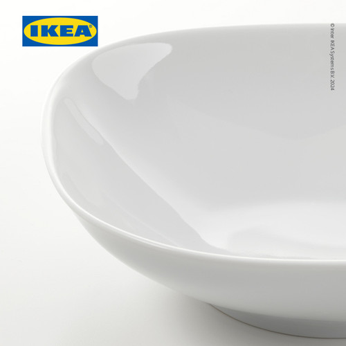 IKEA VARDERA Piring Makan Cekung Putih 20x20 cm