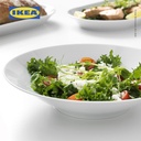 IKEA 365+ Mangkok Makan Sisi Miring Putih 28 cm