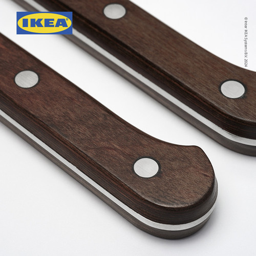 IKEA LINDRIG Pisau Steak Untuk Makan 24 cm Isi 2pcs