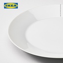 IKEA 365+ Set Piring Mangkok Saji Putih Isi 18pcs