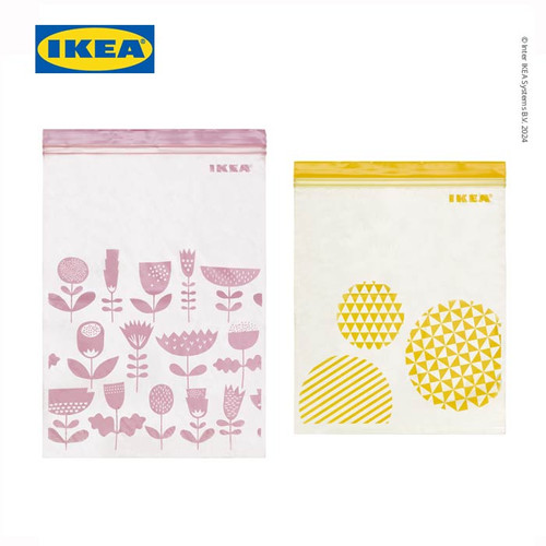 IKEA ISTAD Kantong Plastik Klip Penyimpan 4.5L dan 6L Isi 30 pcs