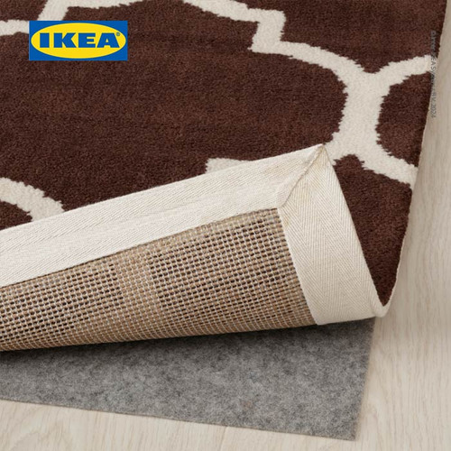 IKEA HOGSTADIE Karpet Bulu Tipis Cokelat 200x300 cm