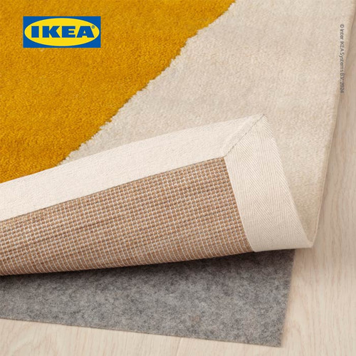 IKEA BRANDKAR Karpet Bulu Tipis Abu-Abu Tua 200x300 cm