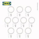 IKEA SYRLIG Gelang Gorden Dengan Klip Pengait 38 mm Isi 10pcs