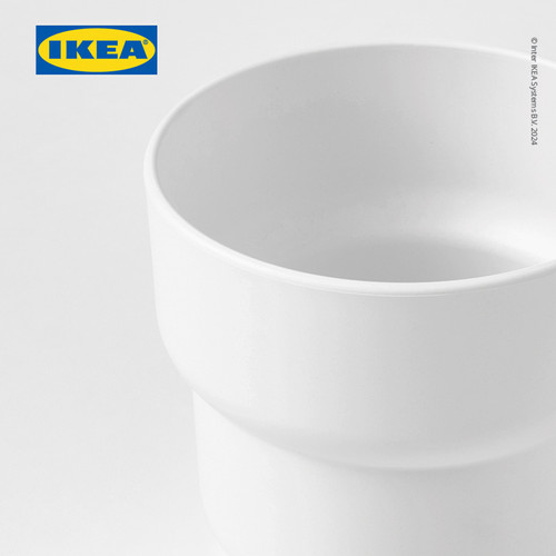 IKEA FORENLIG Pot Tanaman Putih 9 cm