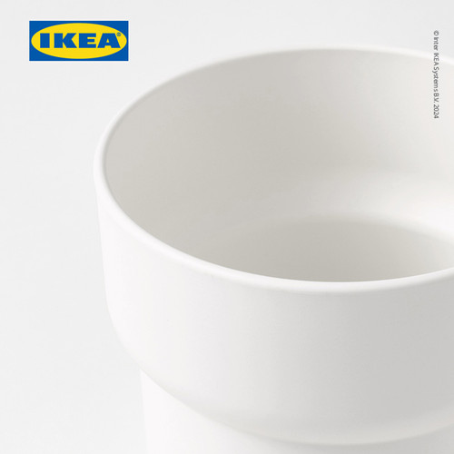 IKEA FORENLIG Pot Tanaman Putih 12 cm