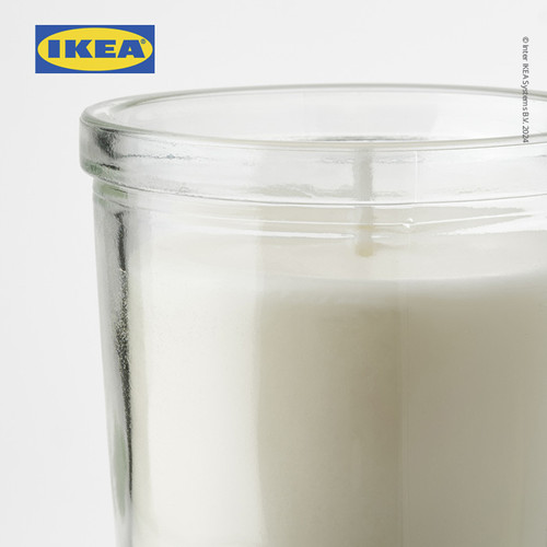 IKEA JAMLIK Lilin Beraroma Dalam Gelas Vanilla 20 jam