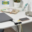 IKEA KALKSTUFF Dudukan Kabel / Organizer Abu-ABu Set Isi 3pcs