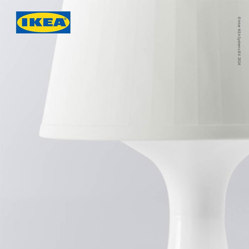 IKEA LAMPAN Lampu Meja / Lampu Baca Minimalis Putih 29cm