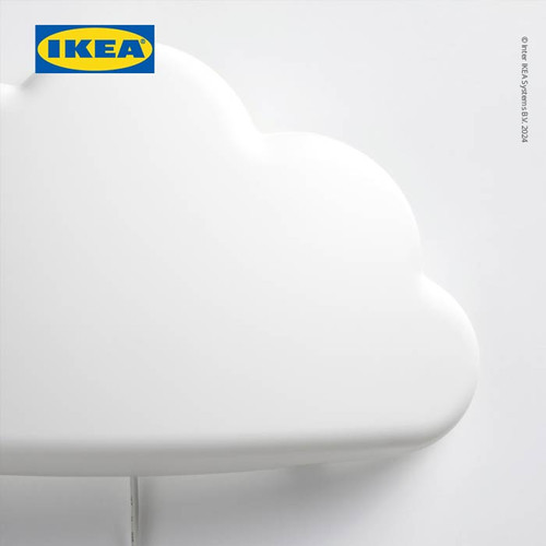 IKEA UPPLYST Lampu Dinding LED Bentuk Awan Putih