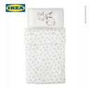 IKEA RODHAKE Sarung Duvet 110x125 dan Sarung Bantal 35x55 Pola Kelinci