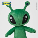 IKEA AFTONSPARV Boneka Alien Hijau 34cm