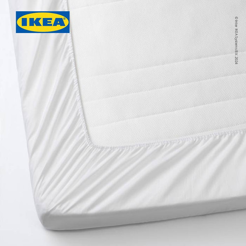 IKEA LENAST Pelindung Kasur / Matras Putih 60x120 cm