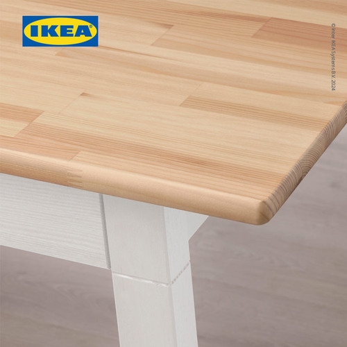 IKEA PINNTORP Meja Makan Minimalis Cokelat/Putih125x75 cm