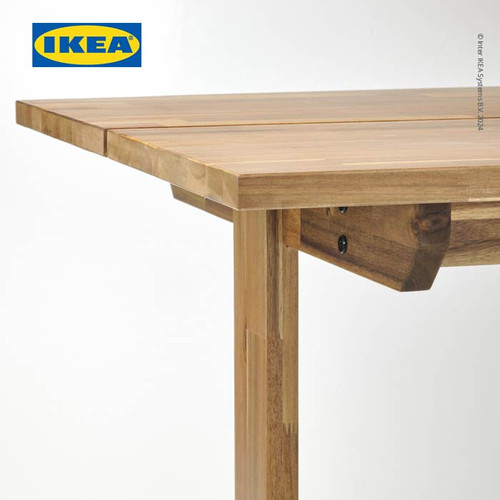 IKEA NACKANAS Meja Makan Minimalis Akasia 140x76 cm