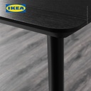 IKEA LISABO Meja Makan Minimalis Hitam 140x78 cm