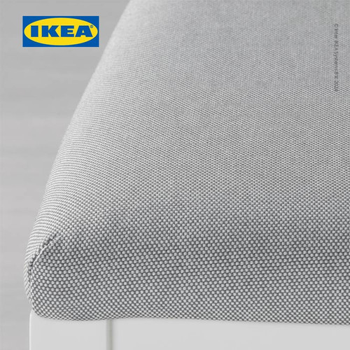 IKEA EKEDALEN Kursi Makan Miimalis Serbaguna Putih/Abu-Abu