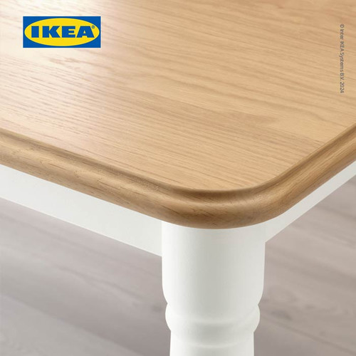 IKEA DANDERYD Meja Makan Minimalis Kayu/Putih 130x80 cm