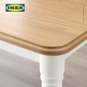 IKEA DANDERYD Meja Makan Minimalis Kayu/Putih 130x80 cm