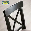 IKEA INGOLF Kursi Makan Miimalis Serbaguna Cokelat/Abu-Abu