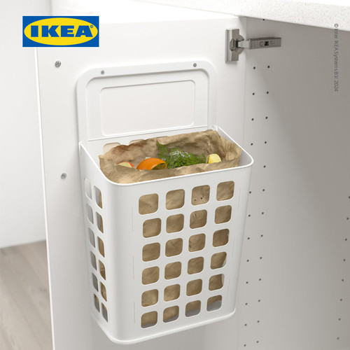 IKEA VARIERA Tempat Sampah Putih 10L