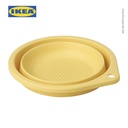 IKEA PEPPRIG Bak Cuci Dapat Dilipat Kuning 27 cm