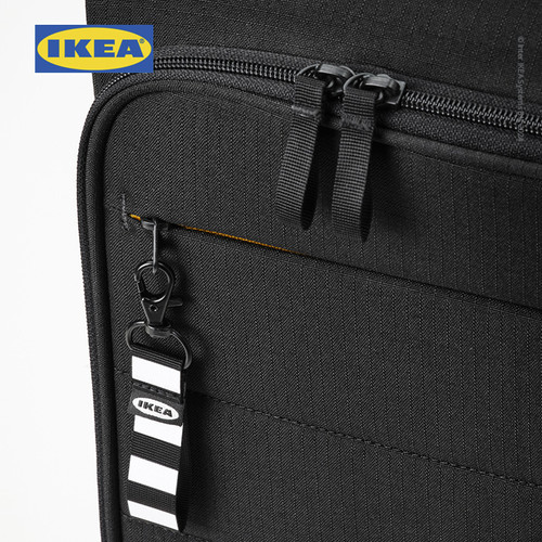 IKEA VARLDENS Tas Koper Kabin Dengan Roda Hitam 34x20x54 cm/30 L