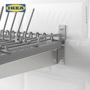 IKEA KUNGSFORS Rak Pengering Piring Dinding Baja Tahan Karat 60 cm