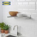 IKEA KUNGSFORS Rak Dapur Dinding Bahan Baja Tahan Karat 60 cm