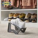 IKEA MURVEL Tempat Sepatu Tumpuk Abu-Abu 14x14x24 cm