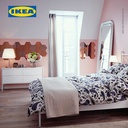 IKEA MUSKEN Lemari Penyimpanan 4 Pintu Putih 118x65 cm