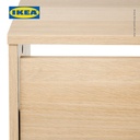 IKEA BISSA Rak Kabinet Sepatu Dengan 2 Kompartmen Kayu 49x28x93 cm