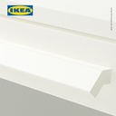 IKEA BRIMNES Lemari Penyimpan 4 Laci Dengan Kaca Putih 78x124 cm