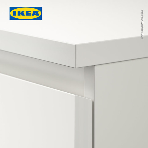 IKEA MALM Lemari Laci 2 Susun Minimalis Putih 40x55 cm