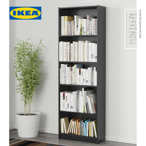 IKEA FINNBY Rak Buku Serbaguna Hitam 60x180 cm