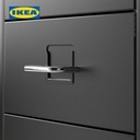 IKEA HELMER Unit Laci Beroda Mudah Dipindahkan Hitam 28x69 cm