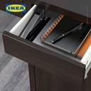 IKEA MICKE Meja Kerja dengan Laci Hitam/Cokelat 105x50 cm