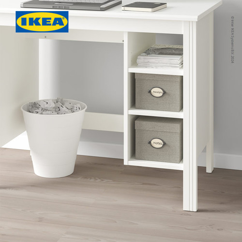 IKEA BRUSALI  Meja Kerja / Belajar Dengan Laci Putih 90x52 cm