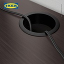 IKEA MICKE Meja Kerja dengan Laci Hitam/Cokelat 73x50 cm