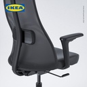 IKEA JARVFJALLET Kursi Kantor Dengan Sandaran Tangan Minimalis Hitam