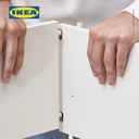 IKEA VIHALS Lemari Penyimpanan Minimalis Putih 140x37x75 cm