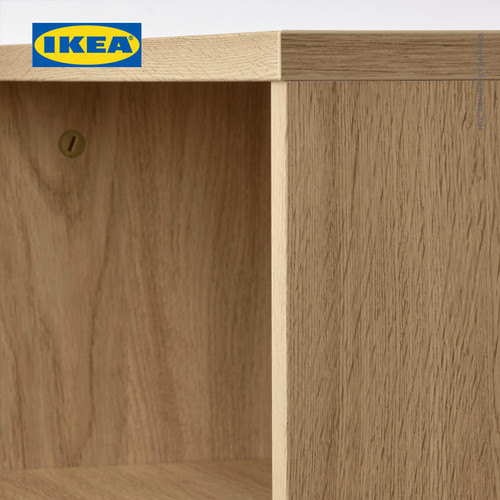 IKEA HOLMERUD Meja Tamu Minimalis Efek Kayu Oak 90x55 cm