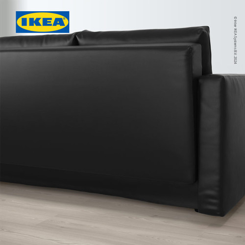 IKEA FRIHETEN Sofa Bed 3 Dudukan Minimalis Bomstad Hitam