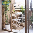 IKEA FEJAN Meja Luar Ruangan Serbaguna Putih 50x44cm