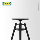 IKEA DALFRED Bangku / Stool Bar Bisa Ditinggikan Hitam 63-74 cm