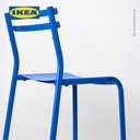 IKEA GENESON Kursi Serbaguna Minimalis Bahan Logam Biru